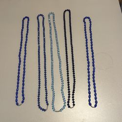 Blue (some Sparkly) Badge Lanyards $1 Each