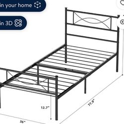 Twin Metal Frame Beds 