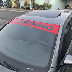 Banner Windshield Decal