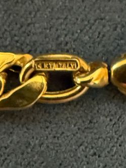 14k Italian 24” Gold 5mm Cuban Necklace