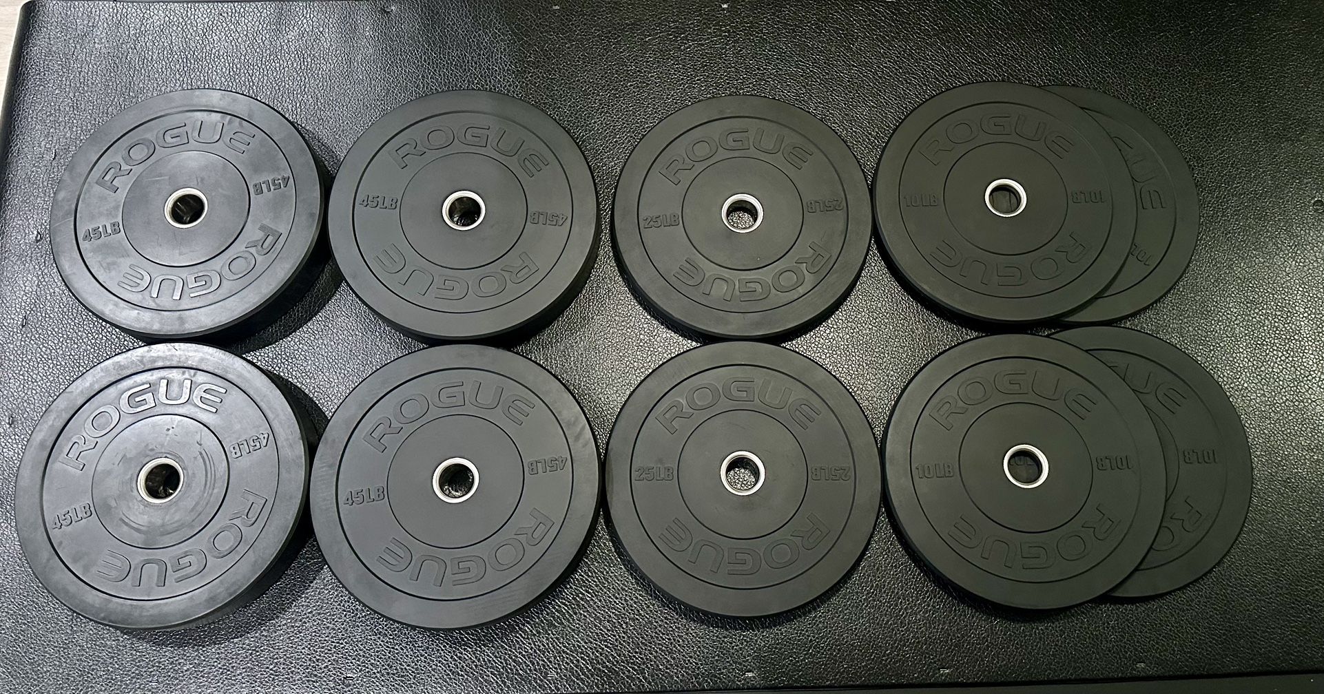 Rogue Fitness Bumper Weight Plates 270lbs Set