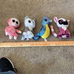 TY plush is 7 inches tall seven plushes total