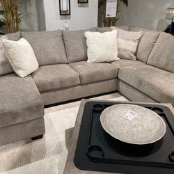Creswell Stone 2-Piece Left-Arm Facing Sectional With Chaise$10 Down Payment And Financing Available