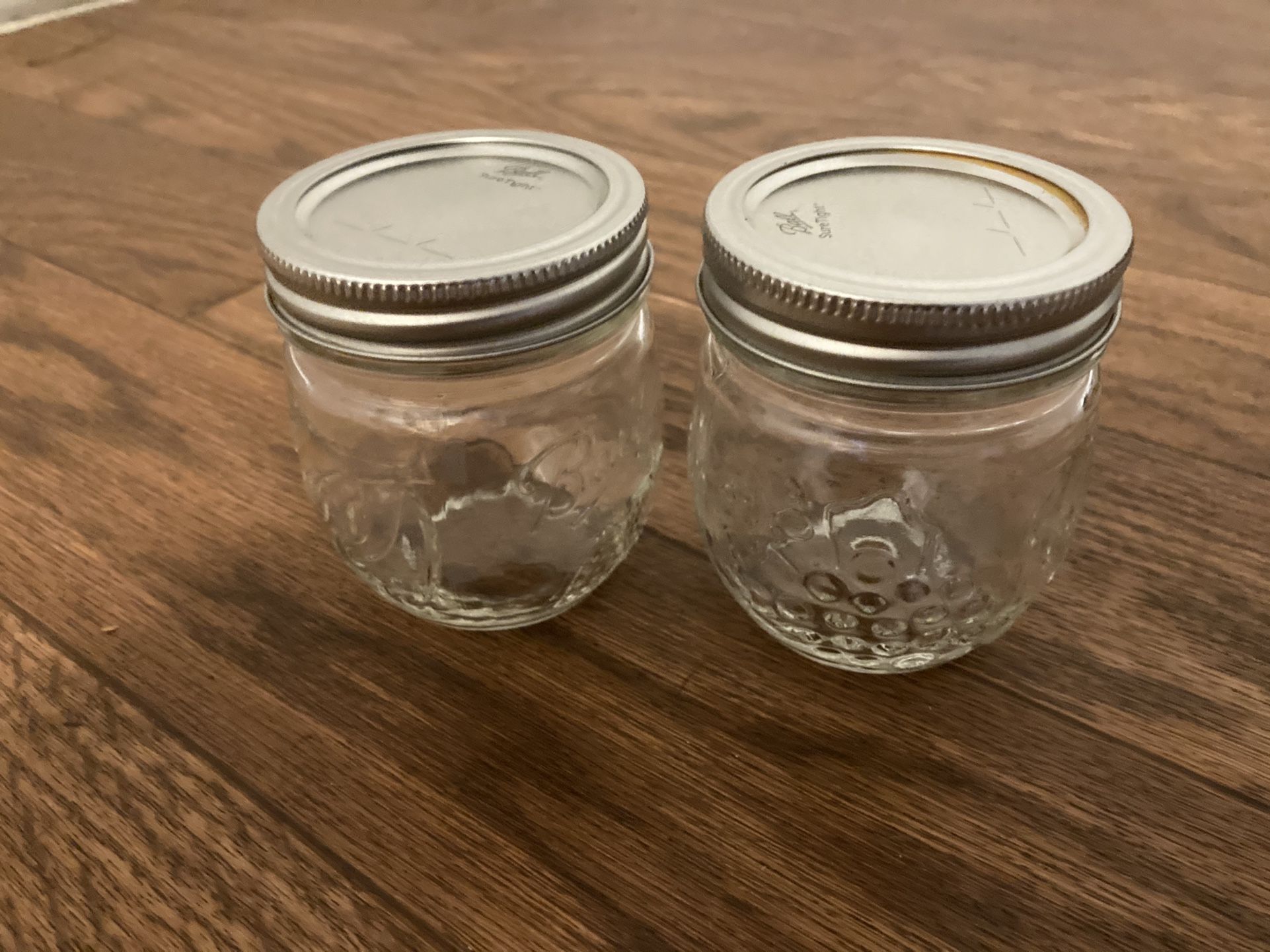 2 Small Canning Jars