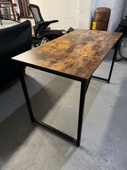Industrial Wood and Metal Desk