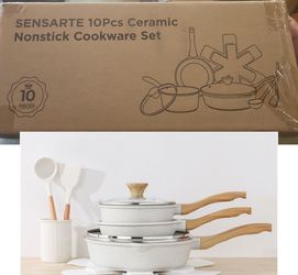 SENSARTE Ceramic Nonstick Pots and Pans