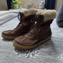 Merrell Temblant Waterproof Rust Leather Boots (Size 7.5)