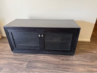Wooden tv stand black
