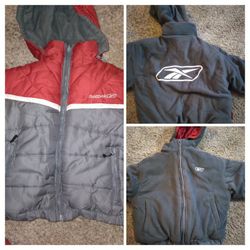 Boys Reebok Winter Coat Size 5 Reversable