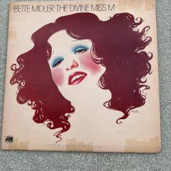 Bette Midler: The Divine Miss M 1972 LP Record SD 7238A