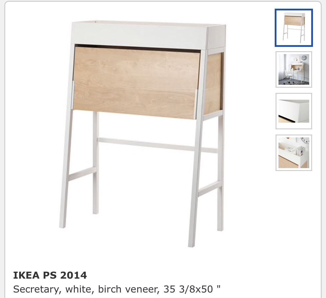 IKEA secretary desk - perfect for small spaces