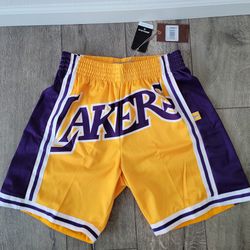 NBA Blown Out Fashion Shorts Lakers Size Medium