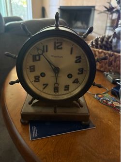 Vintage Waterbury Desk Clock ( Hesperia Ca )