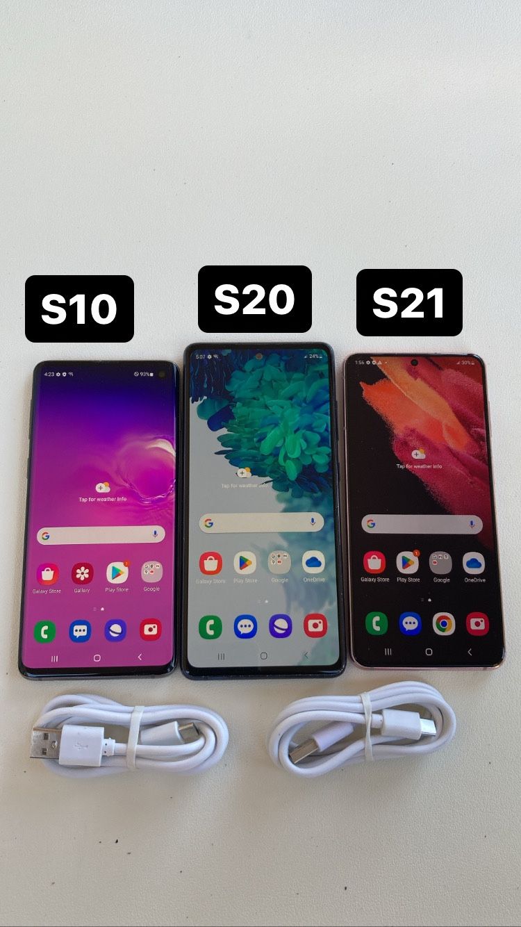 Samsung Galaxy s10. S20. S21. Like New and Unlocked!