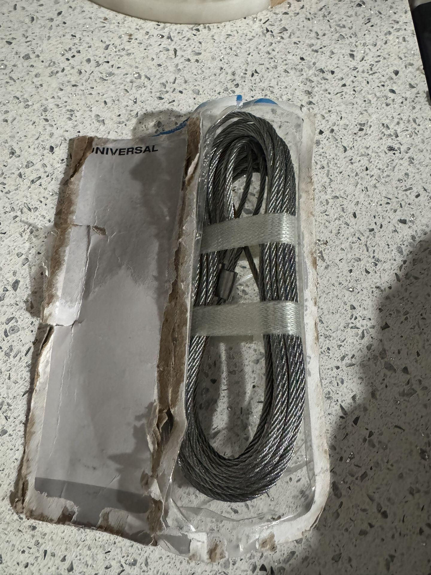 Garage Door, Silver Steel Spring Cables