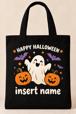 Personalized Halloween Tote Bag – Custom Kids Name