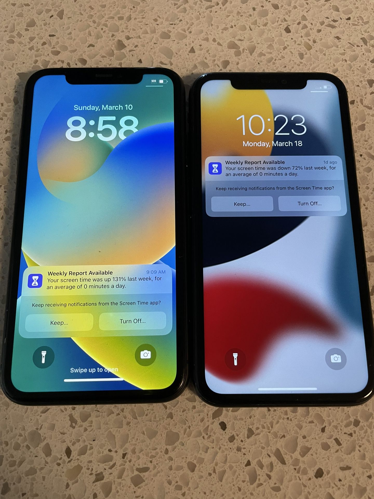 2 iPhone 11 T-mobile And Unlocked 