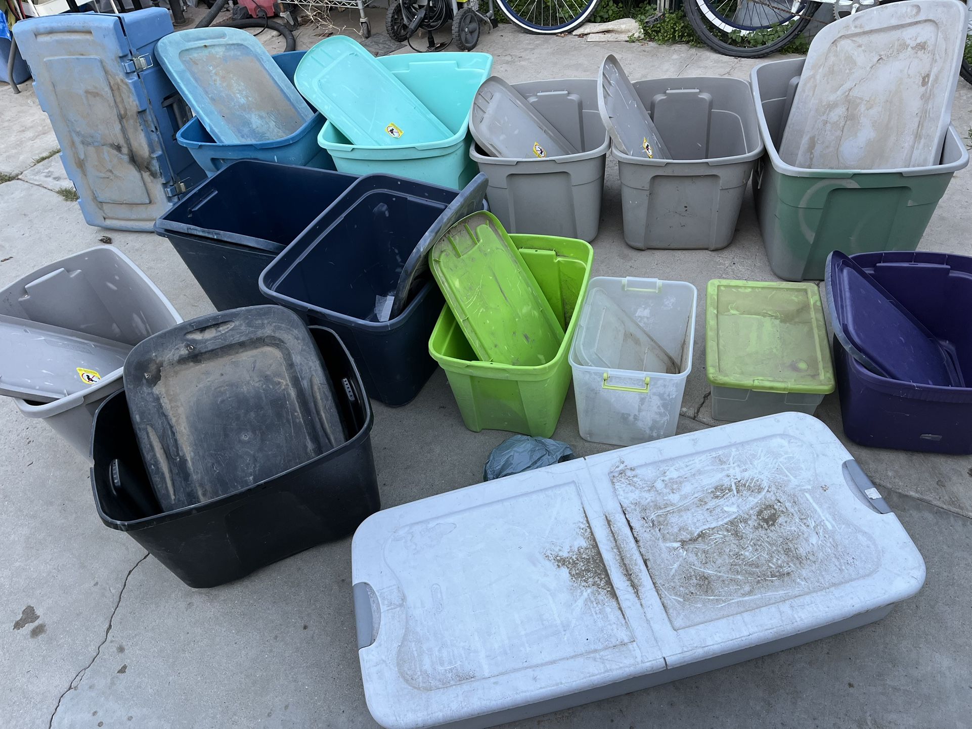 STORAGE BOXES AS IS 