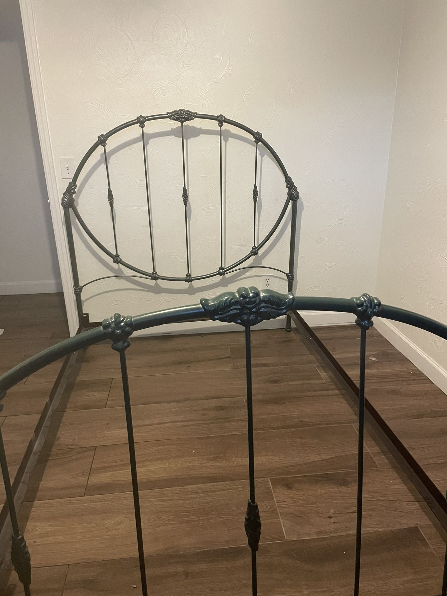 Bed Frame Wrought Iron Custom Made In Chicago Solid Metal