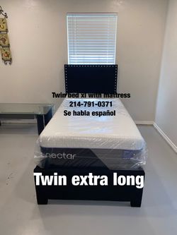 Twin bed xl with mattress