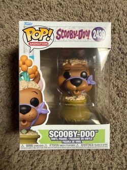 Funko Pop animation, Scooby Doo in a flower pot