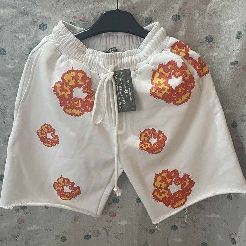 Denim Tears Washed The Cotton Wreath White Shorts