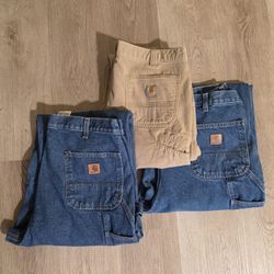  3 Carhartt Work Pants