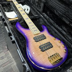 Ernie Ball Music Man BFR StingRay 5 Electric Bass Guitar - Moonbeam