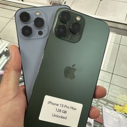13 Pro Max unlocked. Cash or $10 down w approval