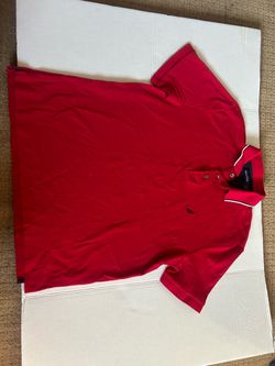 Nautica Red Short Sleeve Polo Shirt