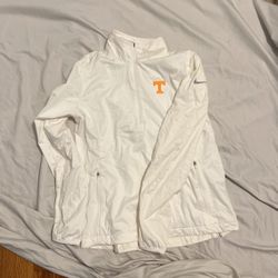 Nike Golf Womens Medium White Windbreaker With Tennessee Volunteers Logo