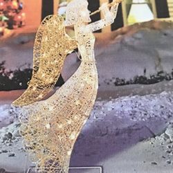 New 48” Golden Angel Lighted Indoor/Outdoor $65