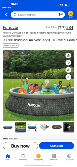 Funsicle QuickSet 15'x 36" Round