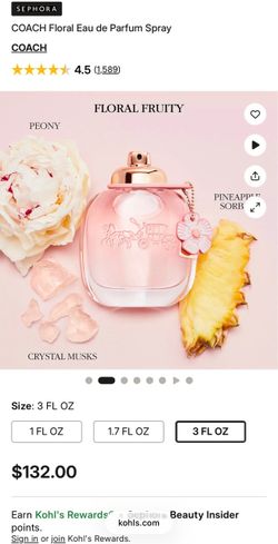 Coach “Floral” Eau de Parfum 3 oz