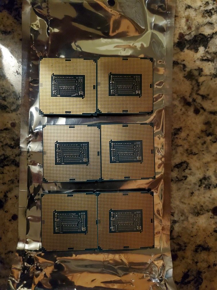 Lot Of 6- Intel i5-8500, 6 Core, 8th Gen, CPU 3.00GHz LGA1151 SR3XE