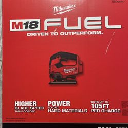 Milwaukee M-18 Cordless Jigsaw Fuel  New