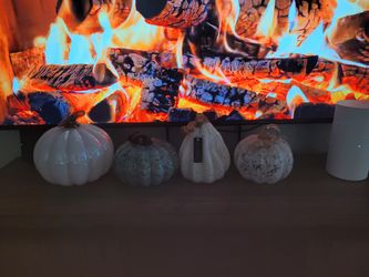 Pumpkins Blown Glass