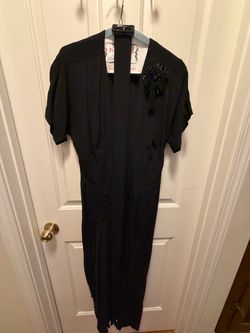 Black , elegant,  ,decorative  /cloth flower .