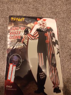 Children halloween light up mask costume