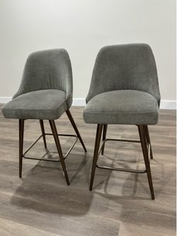 West elm stools (2)