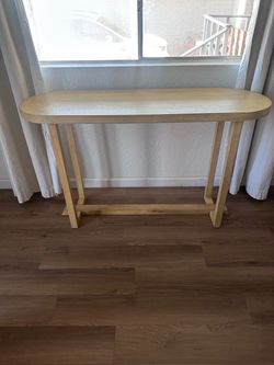 Light Wood Entry Table