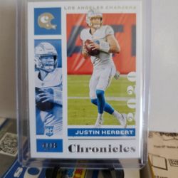 Chargers Justin Herbert Rookie Card