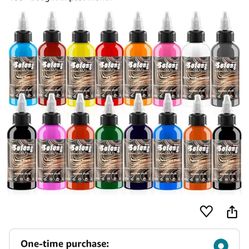 16PCS Tattoo Ink Color Set, Solong Tattoo Ink 1oz (30ml