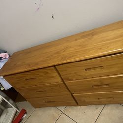 Brown 6 Drawer Dresser