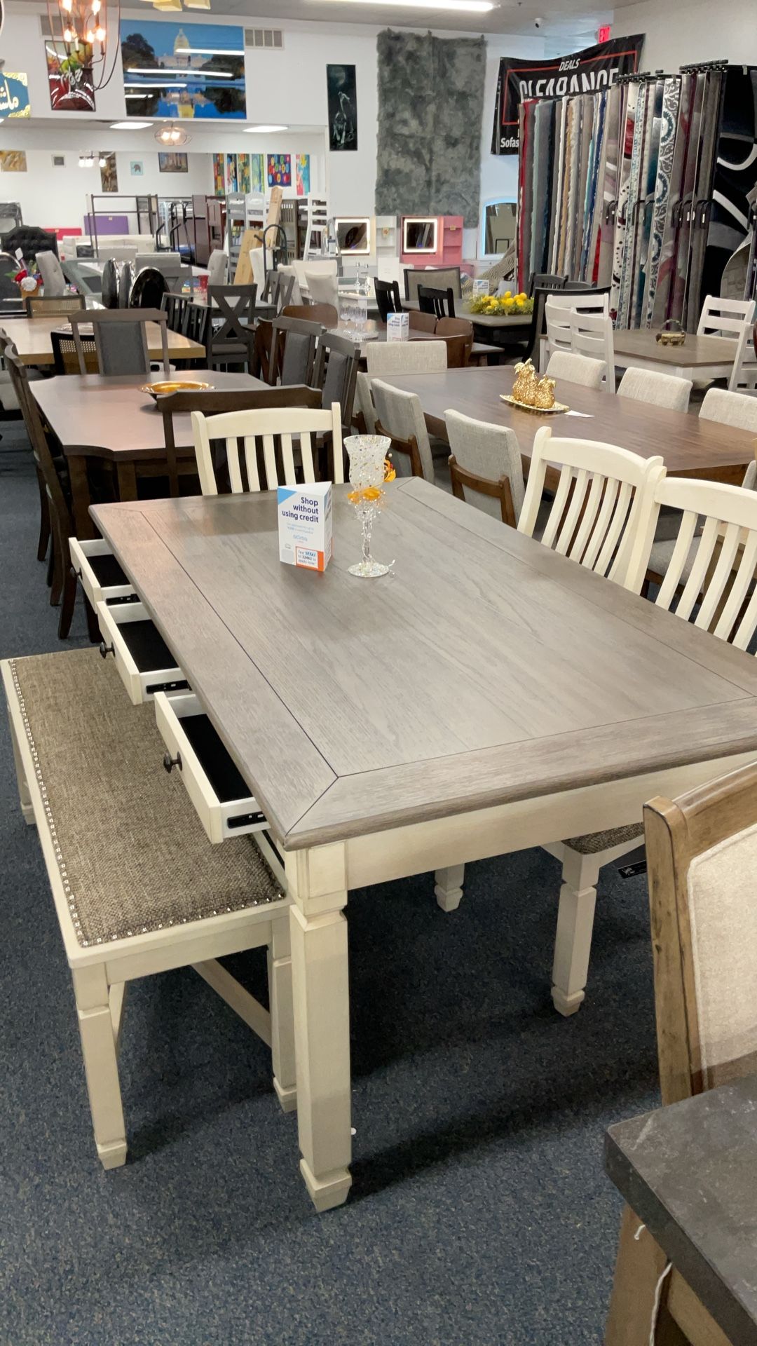 Table With Four Chairs And Bench Sale