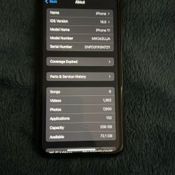 iPhone 11 256 Gigs 