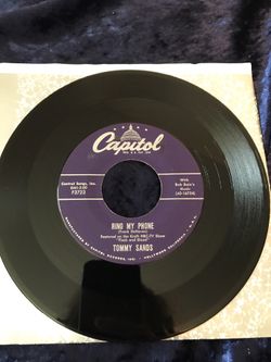 Tommy Sands "Goin' Steady" & "Ring My Phone" 45 RPM 1957 Capitol Records VG+