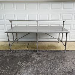 96x48 14 Gauge Stainless Steel Table 