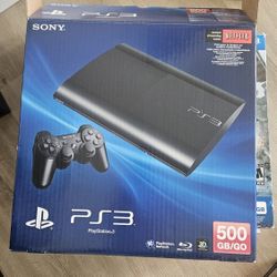 Sony Entertainment PlayStation Console PS3 500GB Super Slim +6 CD Games