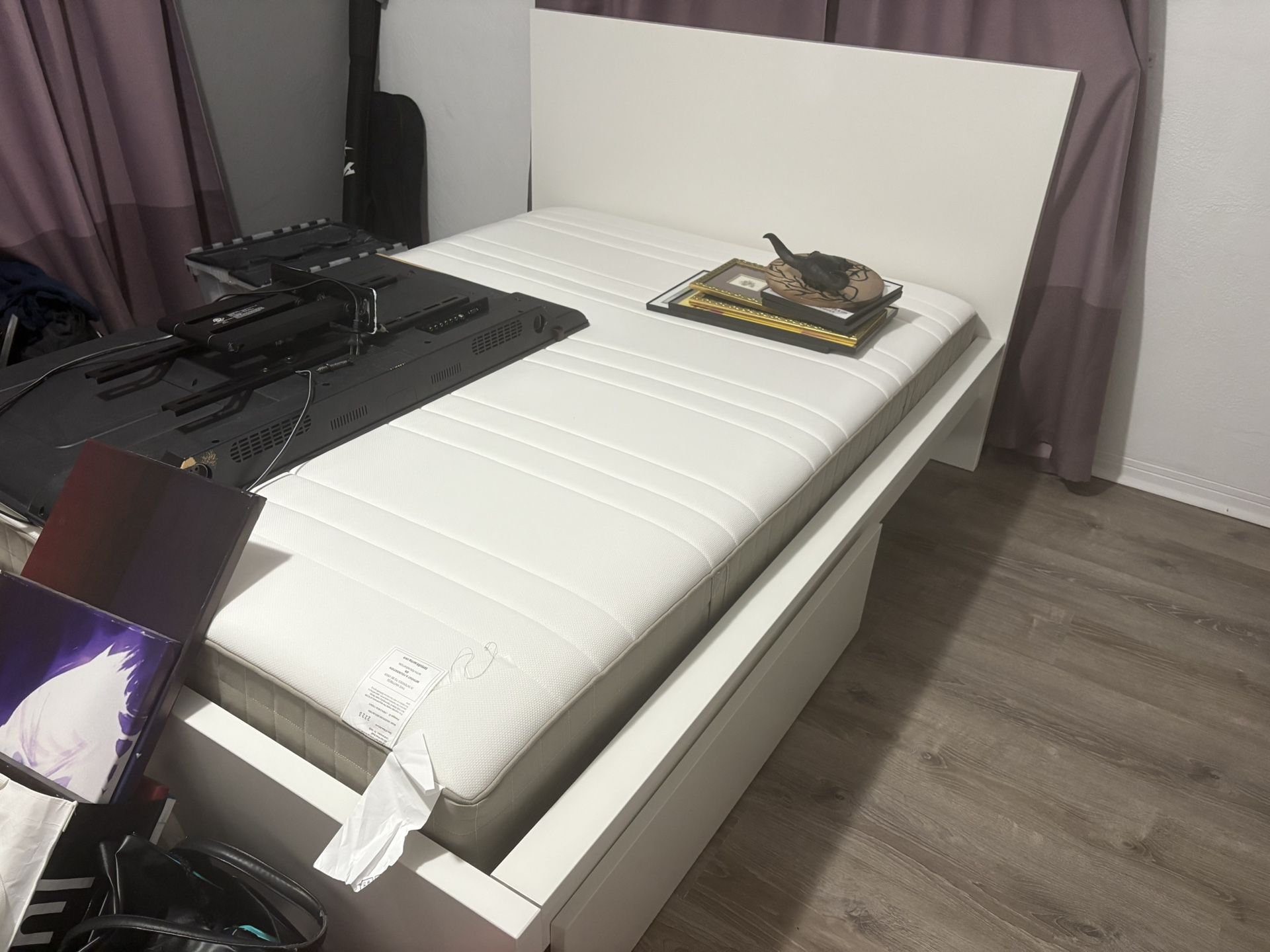 New mattress and bed frame